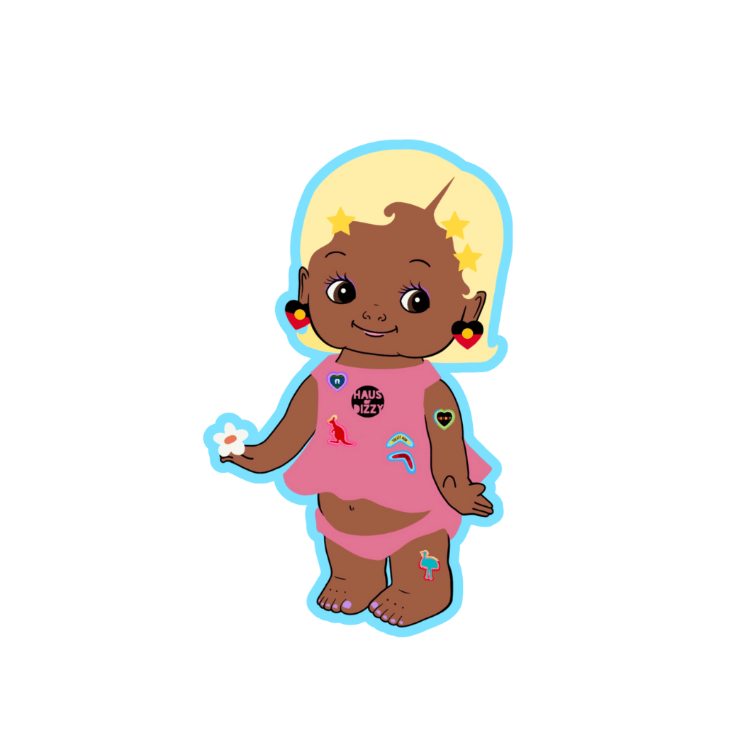 haus of dizzy dizzy chicks 'sissy' sticker