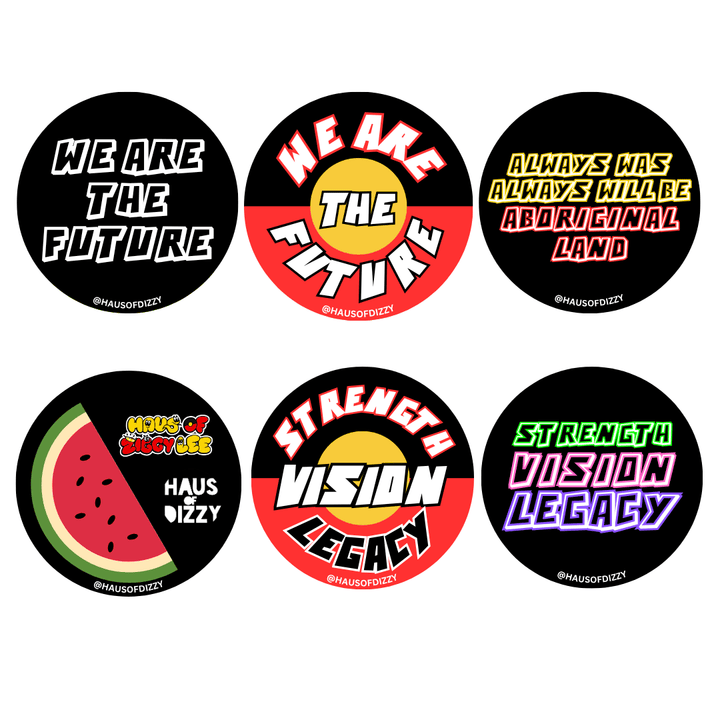 Haus of Dizzy 'WE ARE THE FUTURE' Assorted Vinyl Stickers