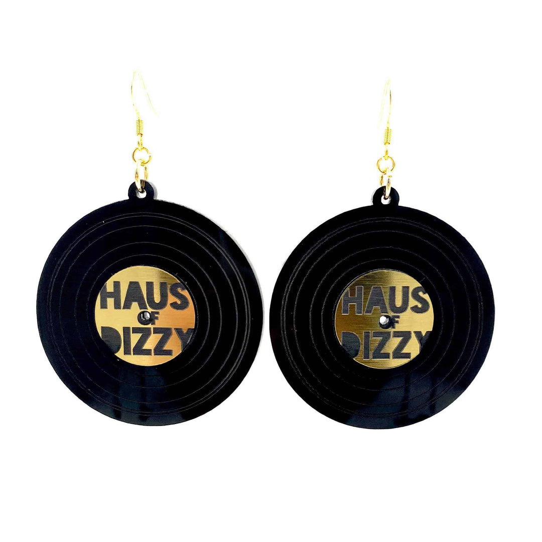 Haus of Dizzy Vinyl Record Earrings