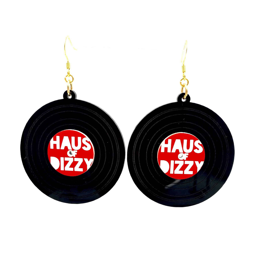 Haus of Dizzy Vinyl Record Earrings