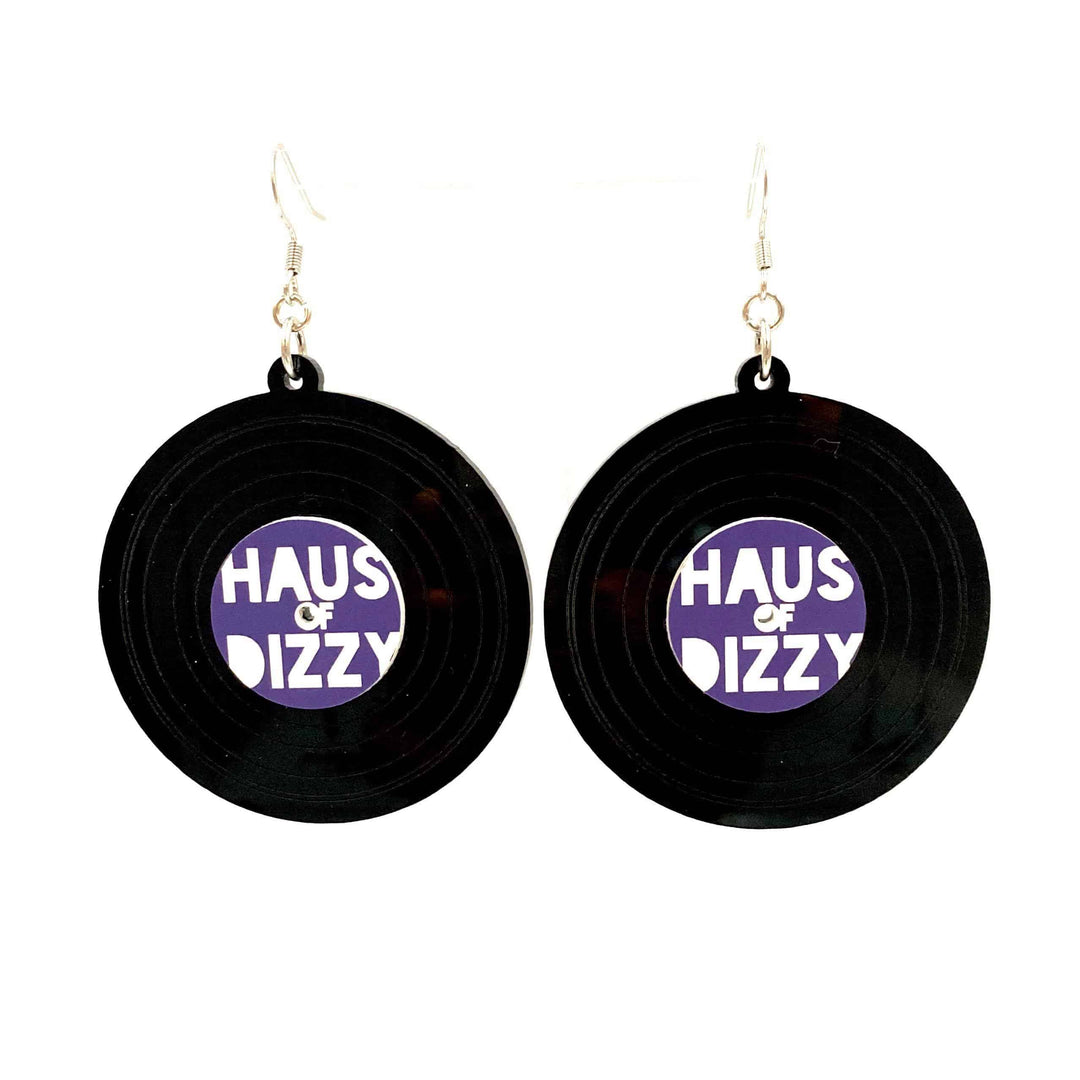 Haus of Dizzy Vinyl Record Earrings