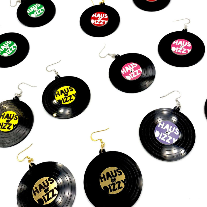 Haus of Dizzy Vinyl Record Earrings