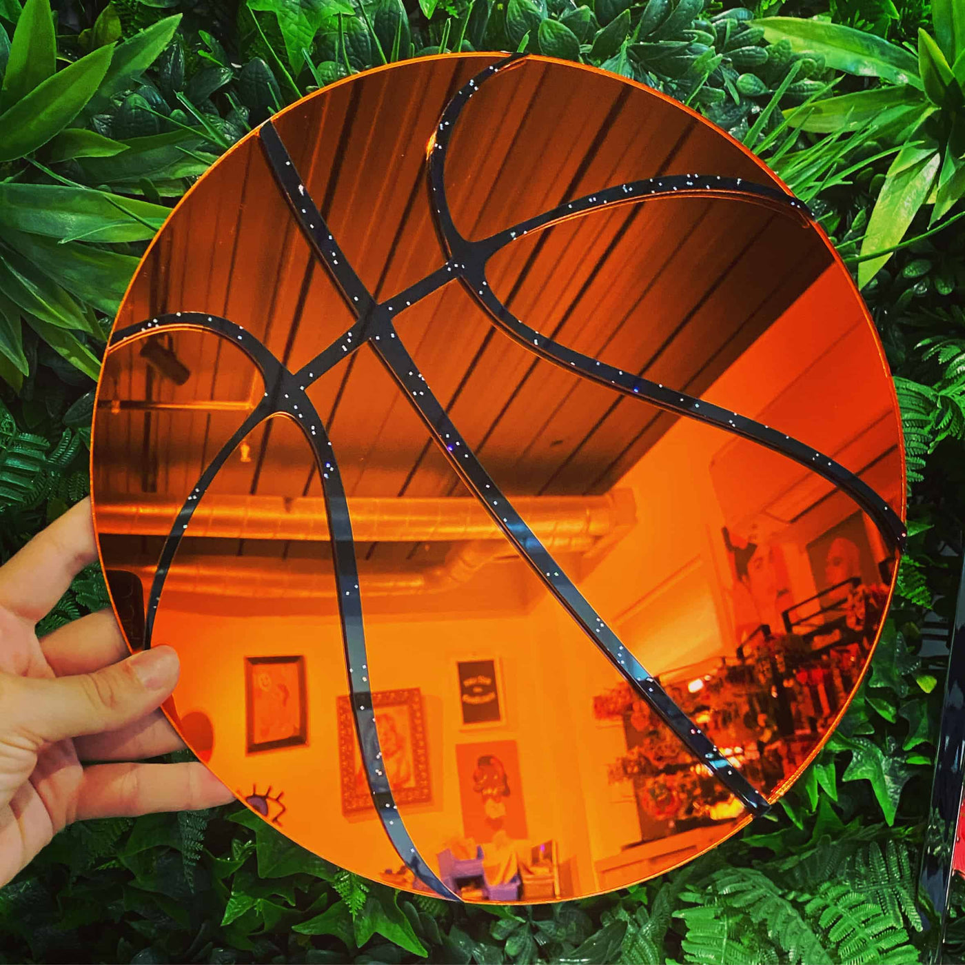 Basketball Mirror Wall Art