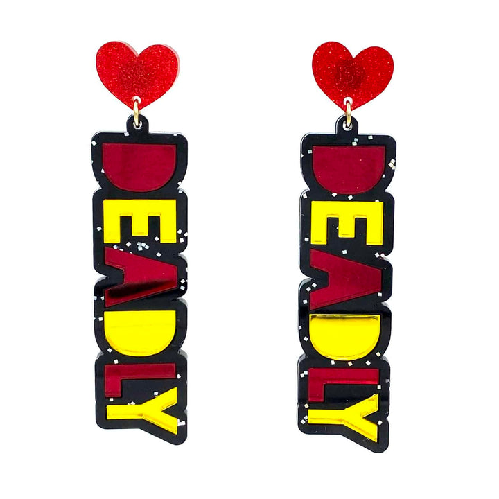 Haus of Dizzy Grande Deadly Stacked Mirror Earrings