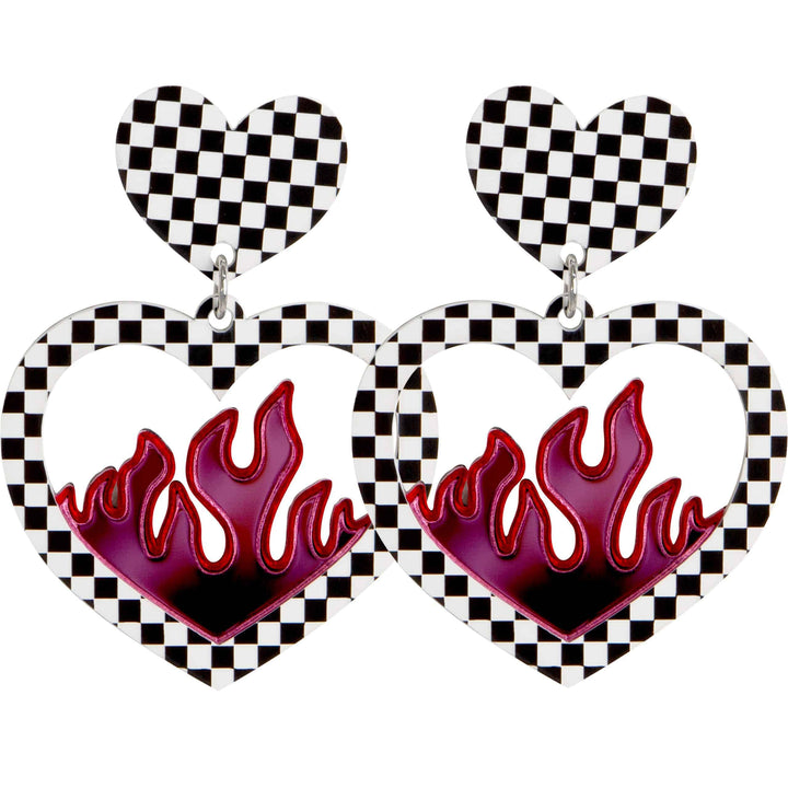 Haus of Dizzy 'Pink Flamezz' Earrings