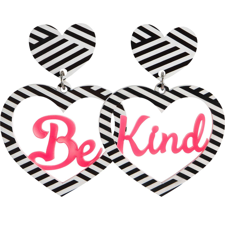 Haus of Dizzy Neon 'Be Kind' Heart Earrings