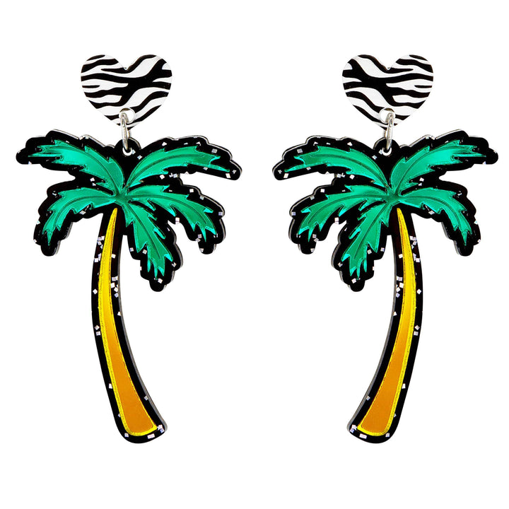 Haus of Dizzy Grande Palm Tree Earrings