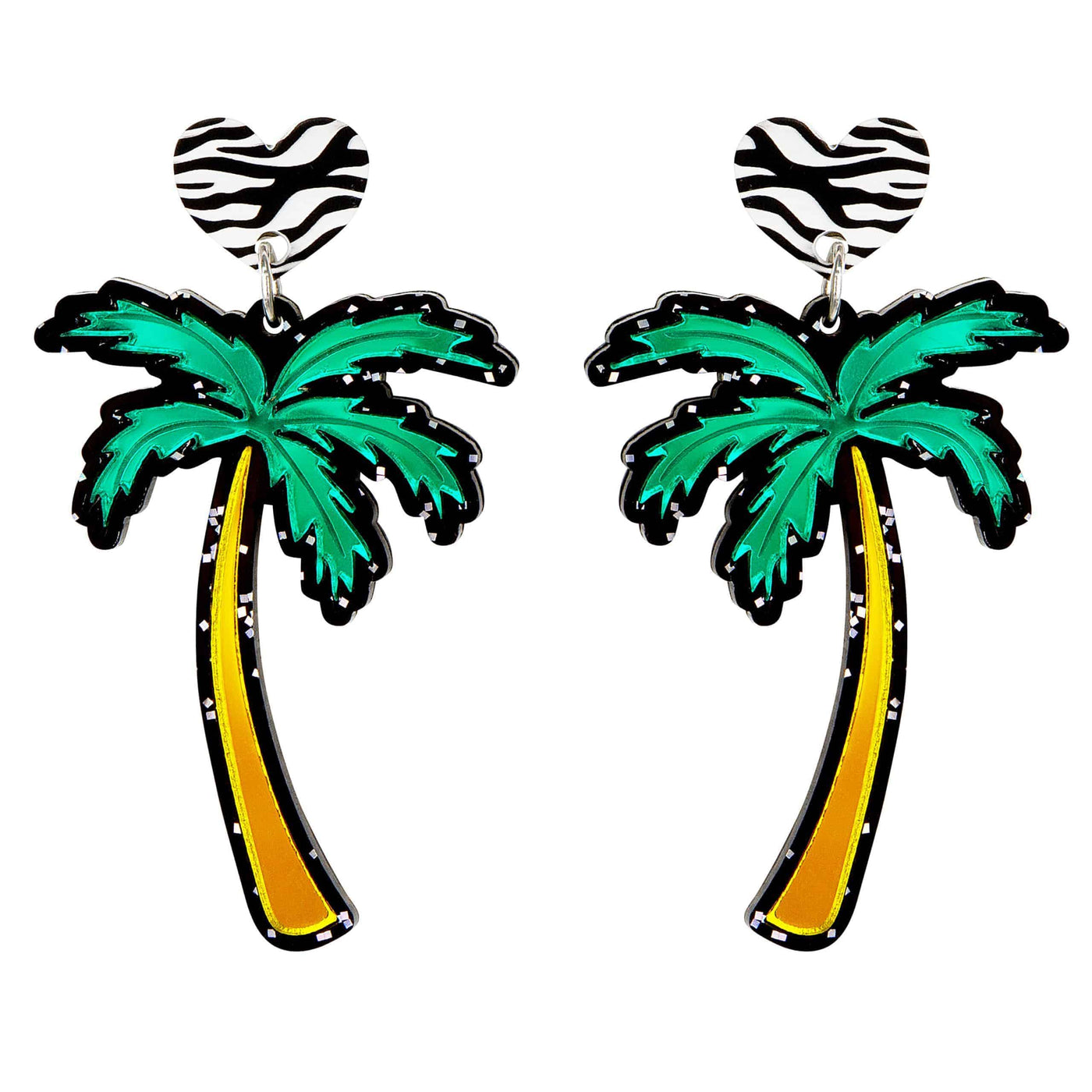 Haus of Dizzy Grande Palm Tree Earrings