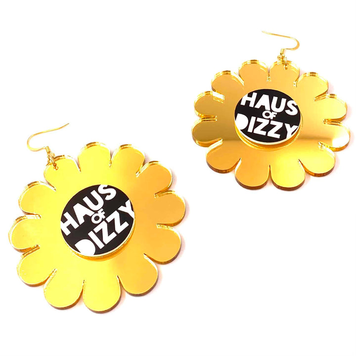 Haus of Dizzy Mirrored 'Dizzy Daisy' Earrings