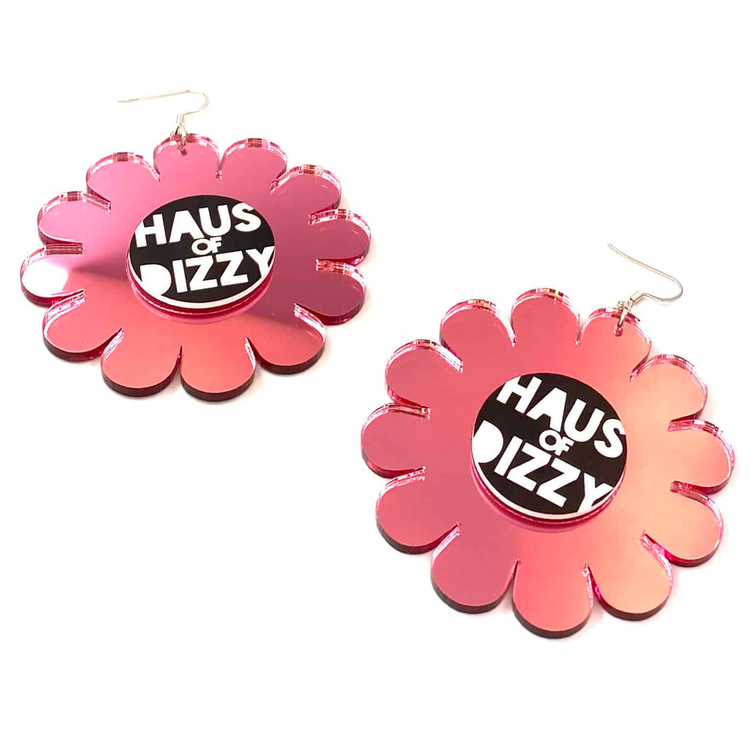 Haus of Dizzy Mirrored 'Dizzy Daisy' Earrings