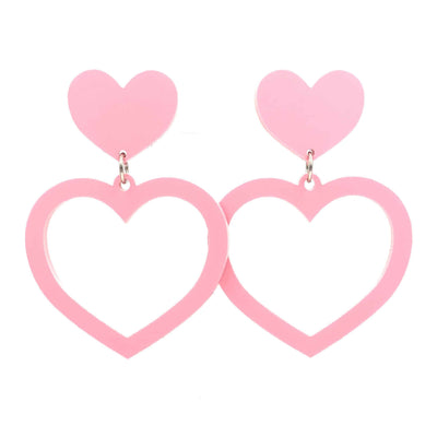 Haus of Dizzy 'Pretty Pastel' Barbie Heart Earrings