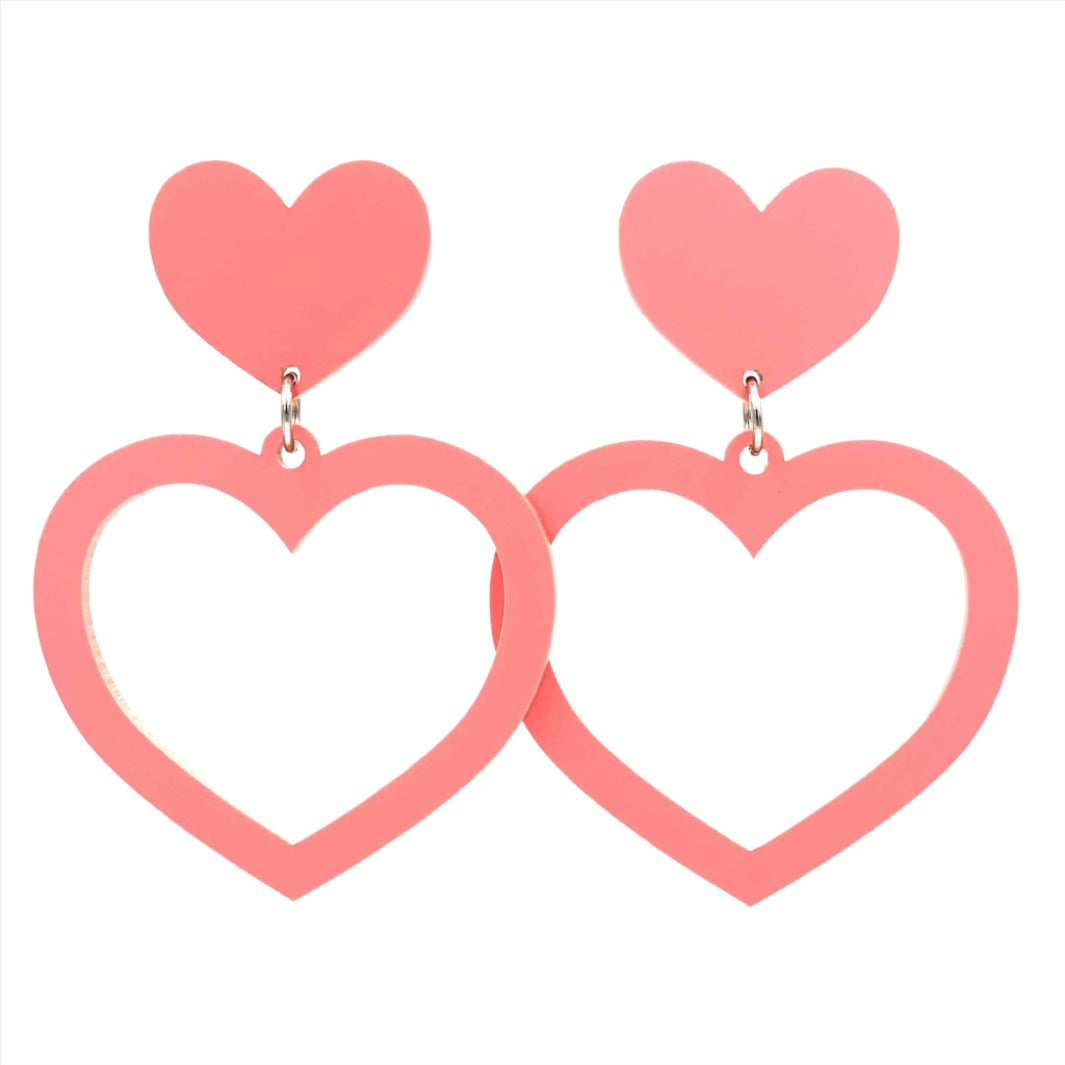 Haus of Dizzy 'Pretty Pastel' Barbie Heart Earrings