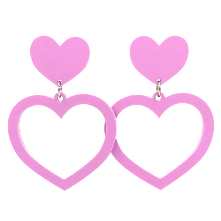 Haus of Dizzy 'Pretty Pastel' Barbie Heart Earrings