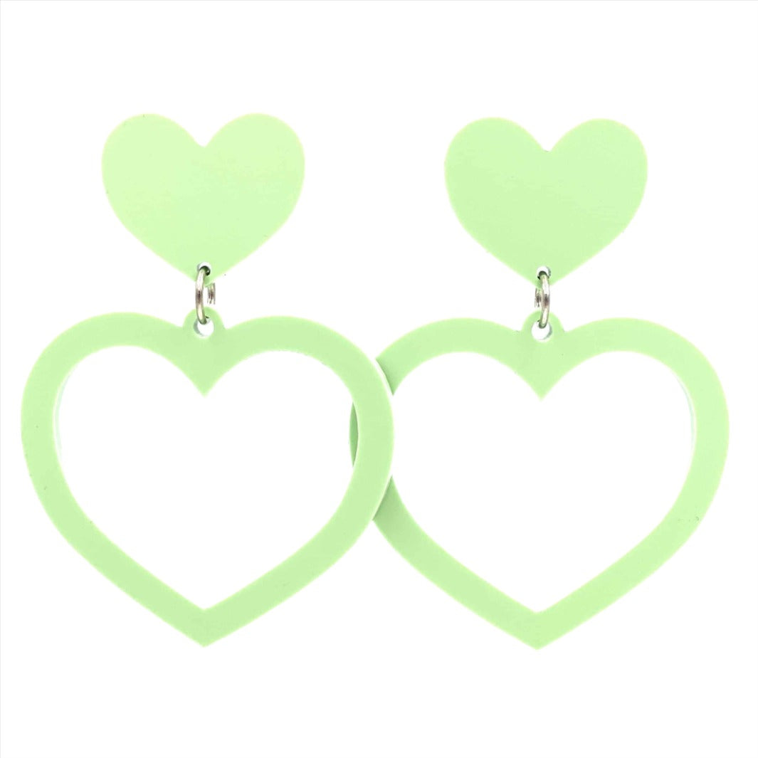 Haus of Dizzy 'Pretty Pastel' Barbie Heart Earrings