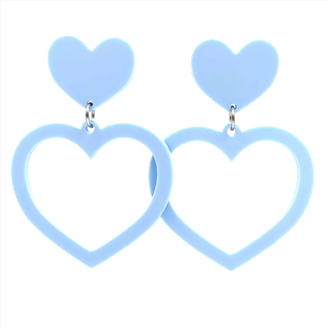 Haus of Dizzy 'Pretty Pastel' Barbie Heart Earrings