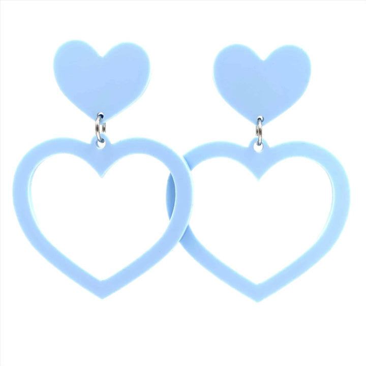 Haus of Dizzy 'Pretty Pastel' Barbie Heart Earrings