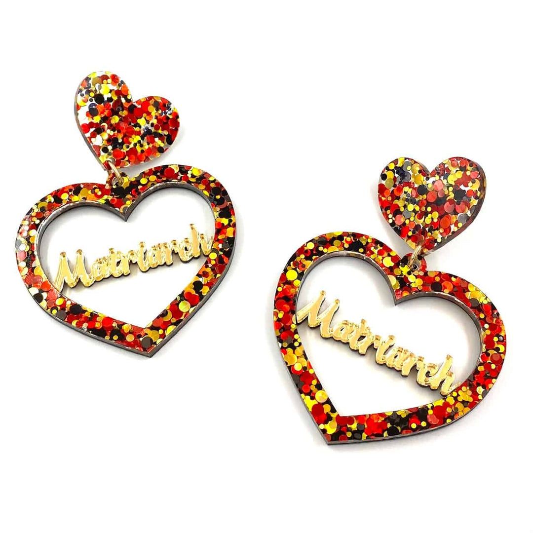 Haus of Dizzy 'Matriarch' 3D Heart Earrings