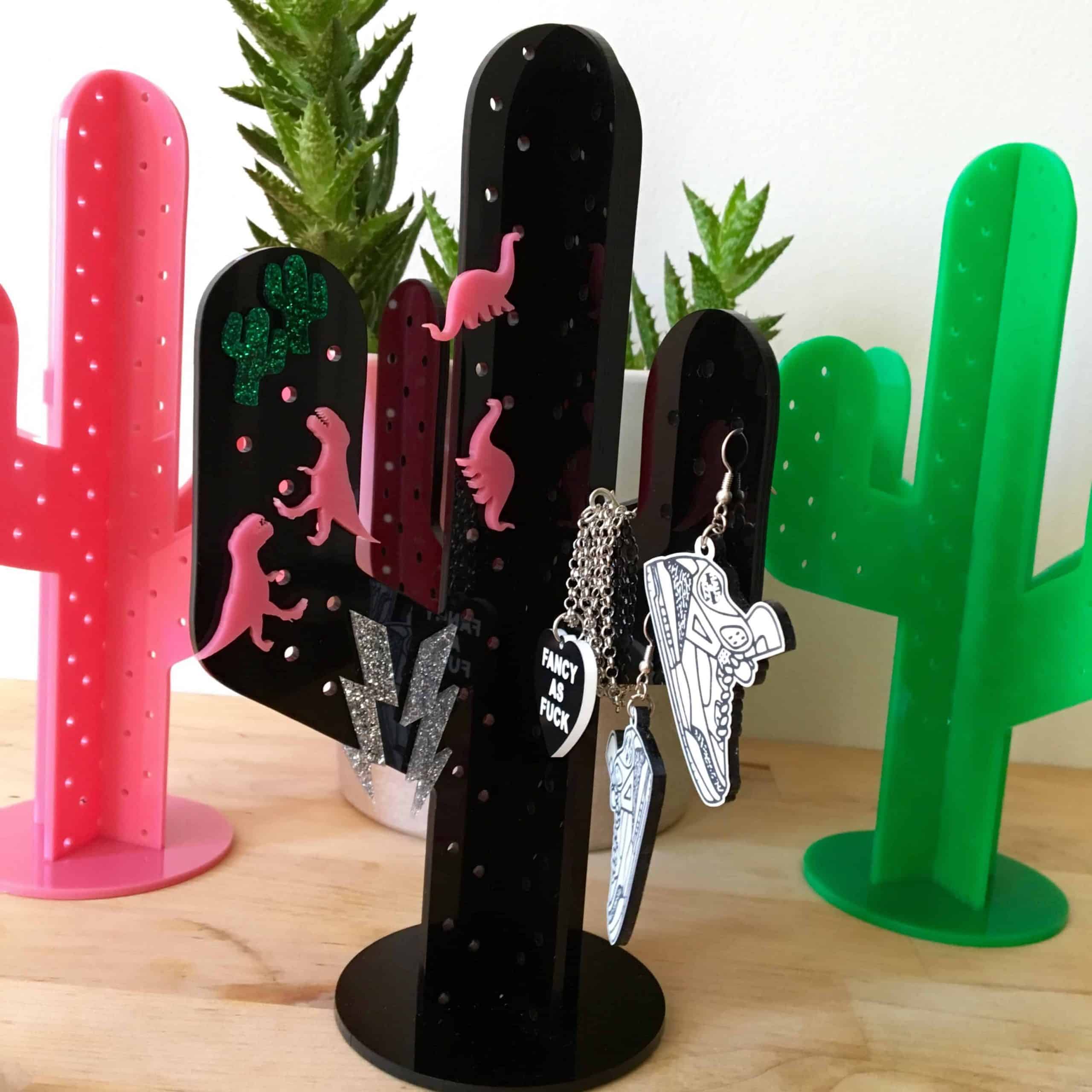 Cactus earring holder store