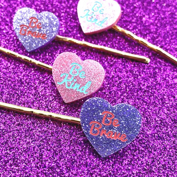 Haus of Dizzy 'Be Brave and Be Kind' Hair Pins