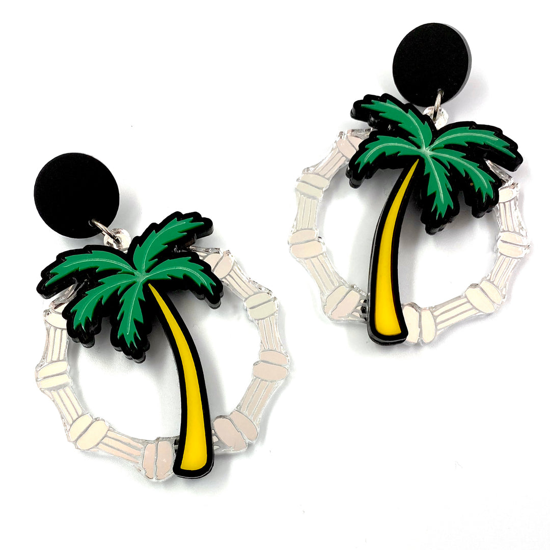 Haus of Dizzy Hawaii Palm Bamboo Hoops