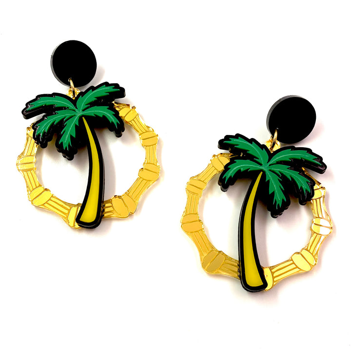 Haus of Dizzy Hawaii Palm Bamboo Hoops