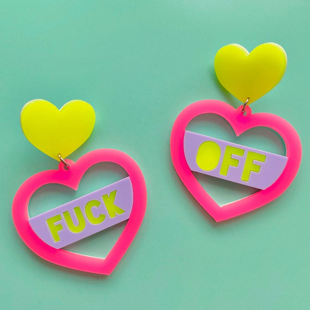 Haus of Dizzy 'Two Extremes' Heart Earrings