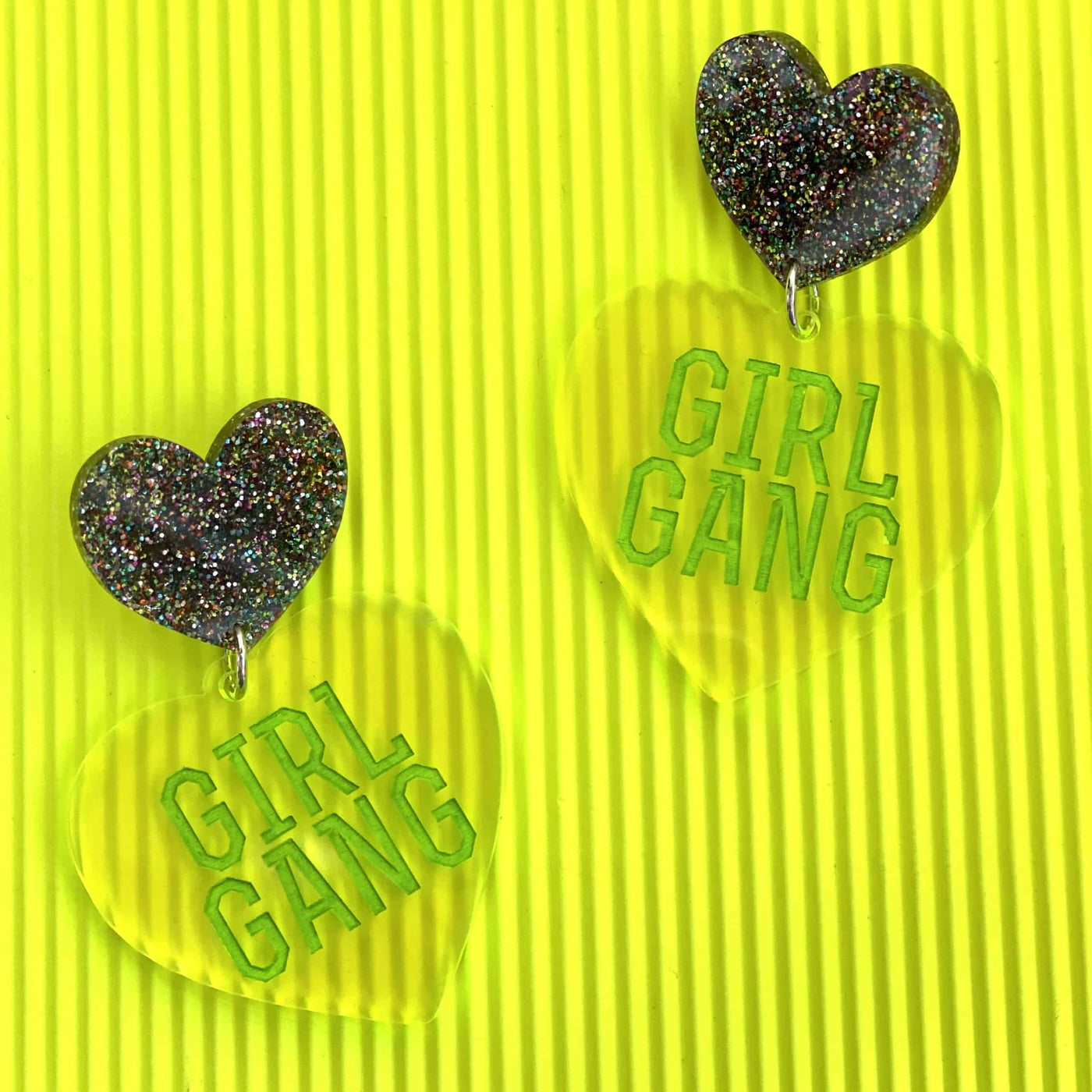 Haus of Dizzy 'Girl Gang' Fluro Earrings