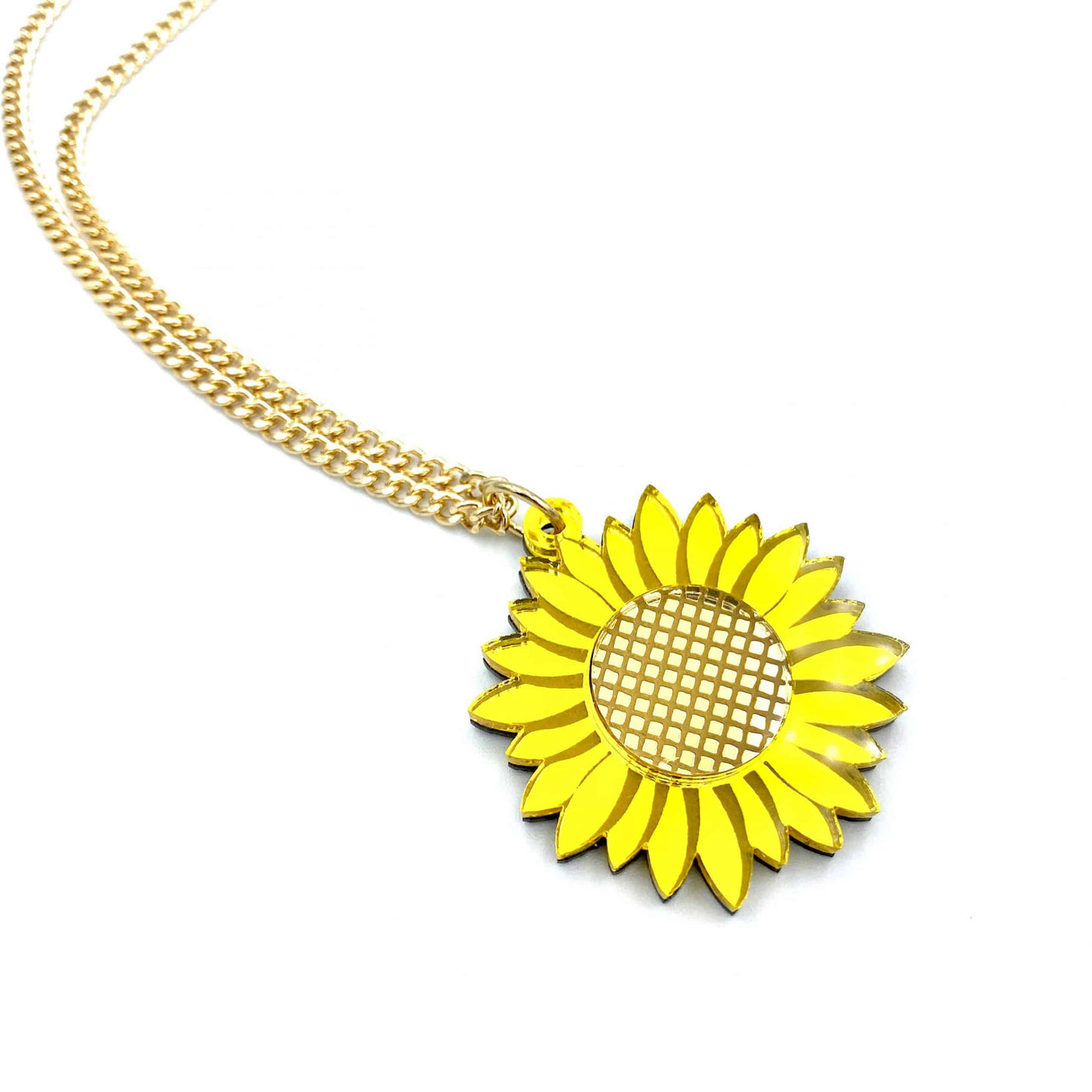 Haus of Dizzy 'Sweet Sunflower' Mirrored Necklace