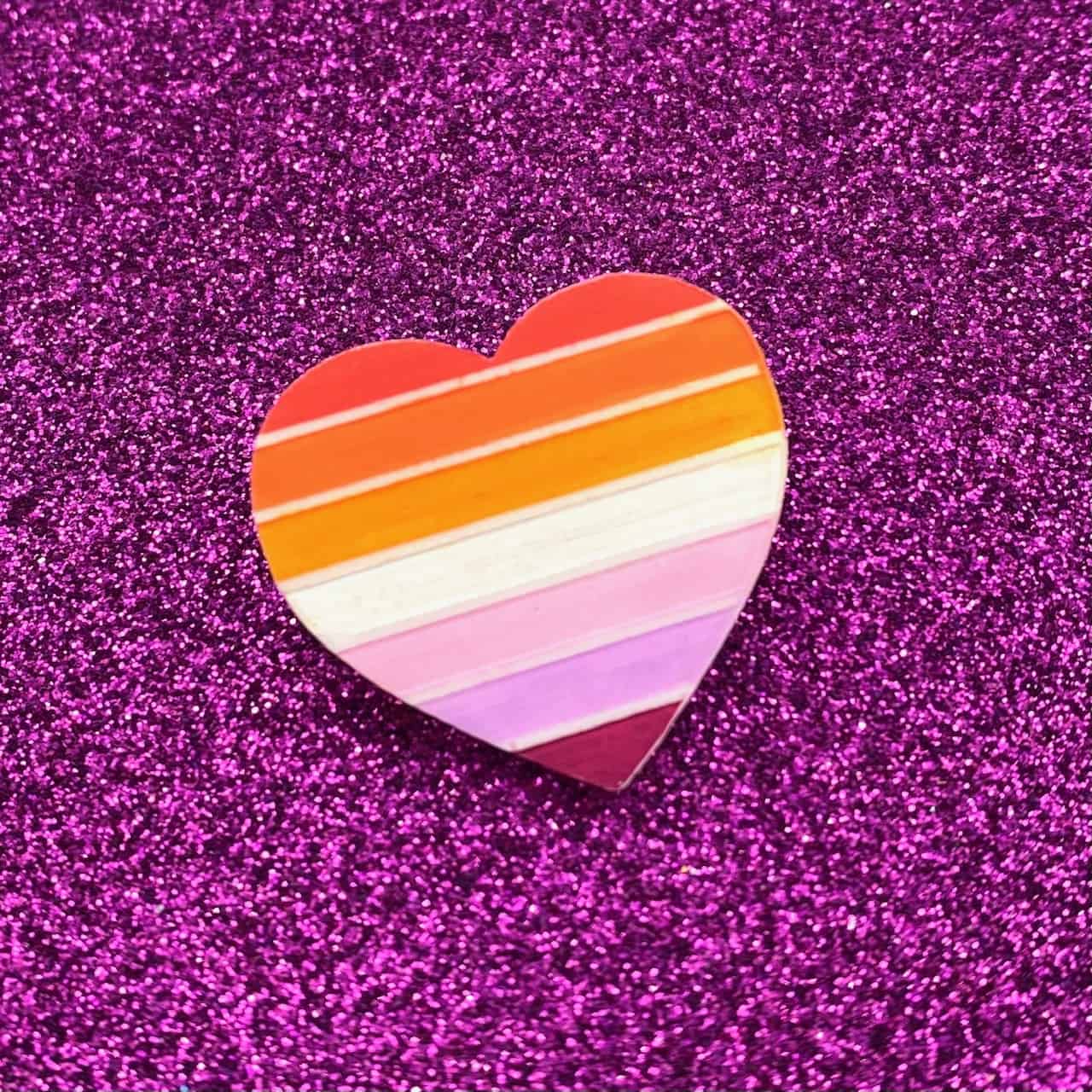 Haus of Dizzy 'Pride Flag' Heart Pin 🏳️‍🌈