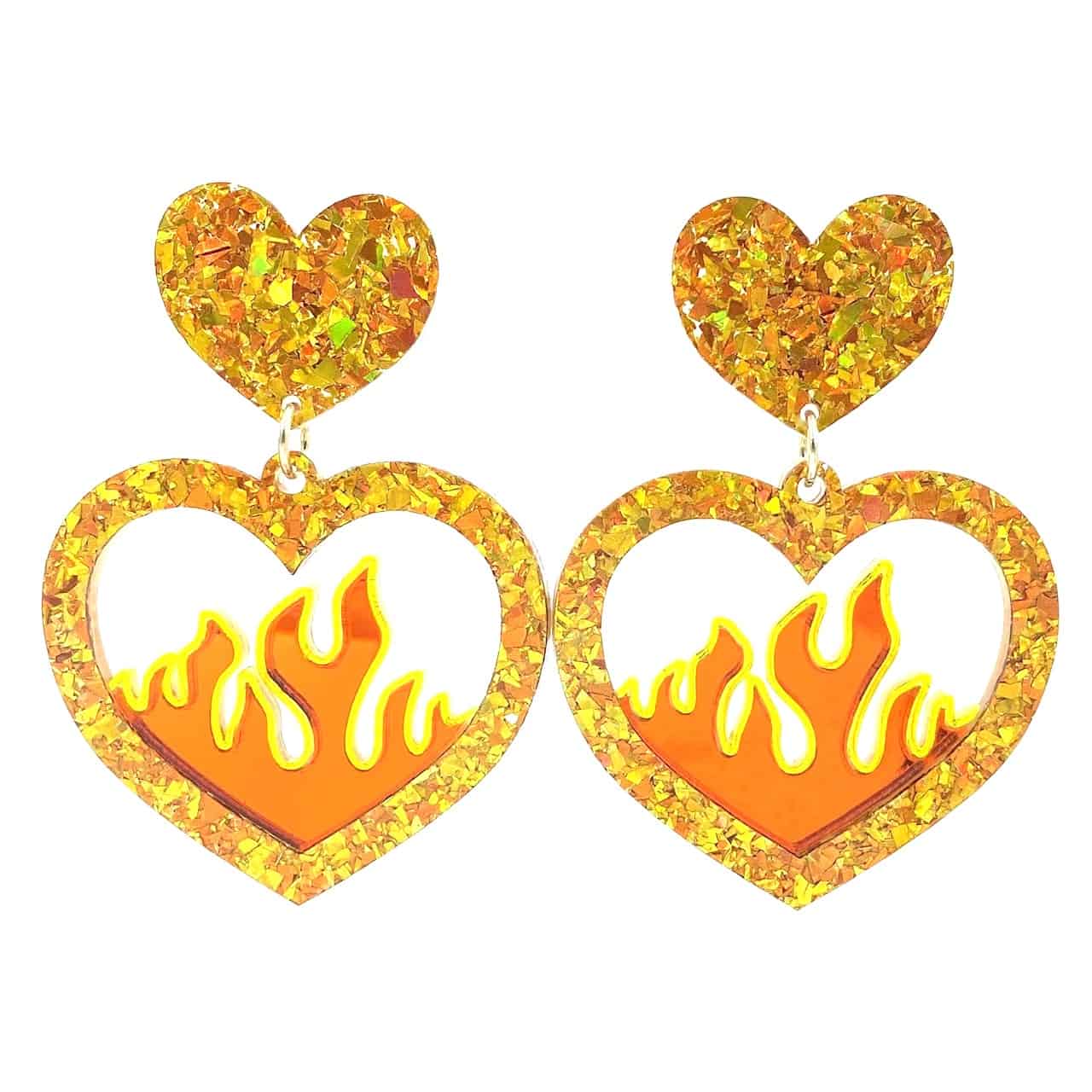 Heart Flames outlet | Pressed by Amb