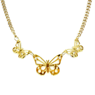 Haus of Dizzy Mirrored Butterfly Necklace