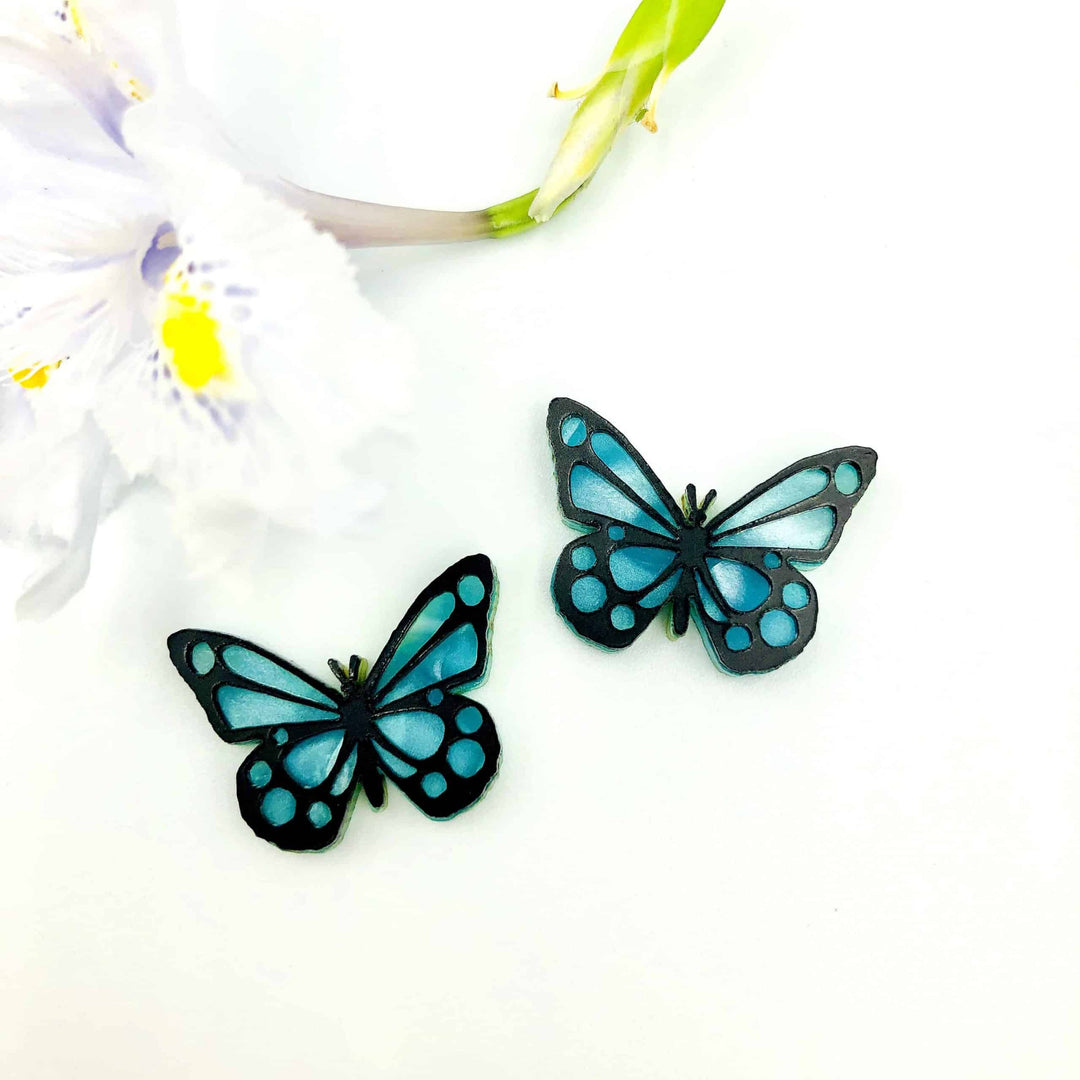 Butterfly stud earrings