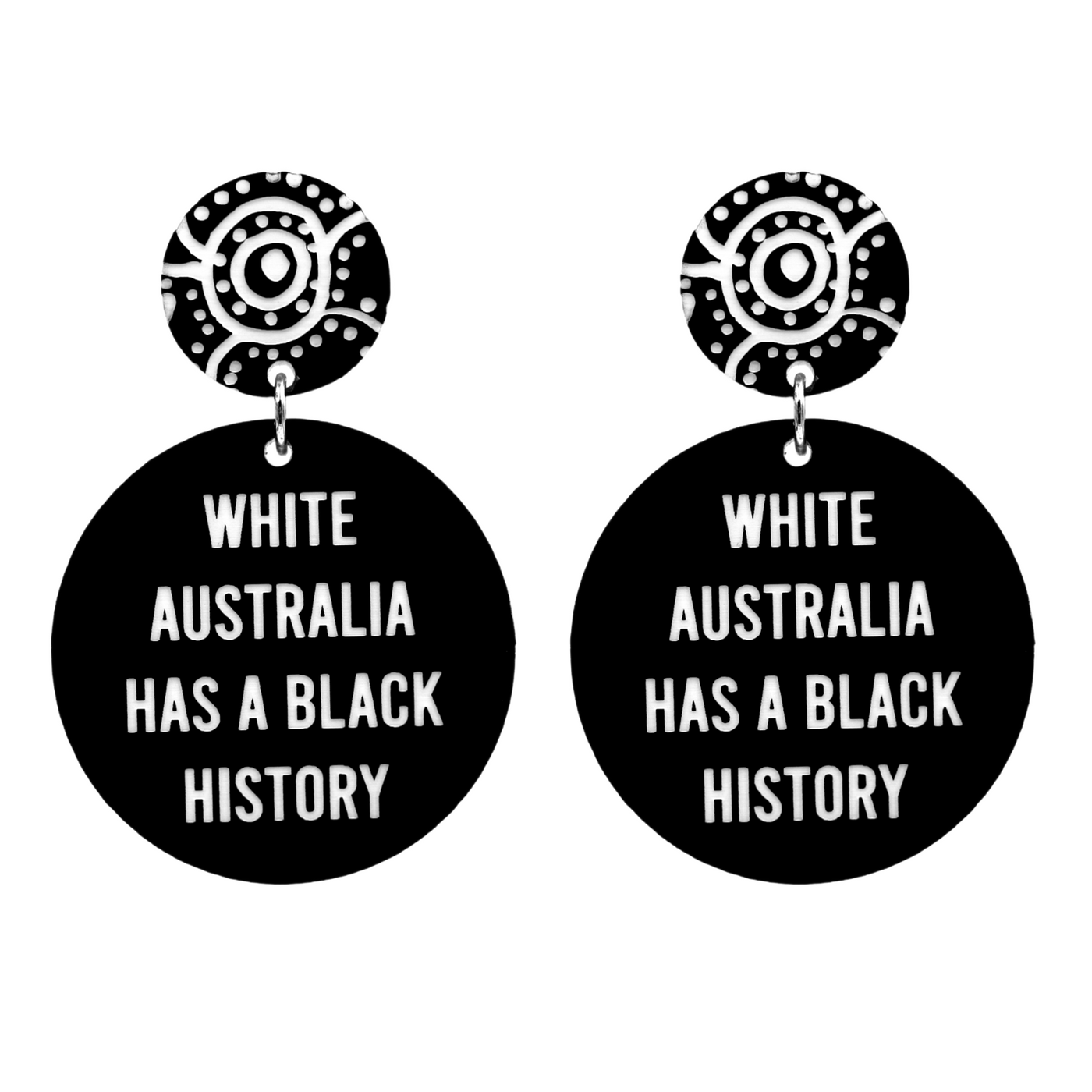Haus of Dizzy 'White Australia has a Black History' Earrings