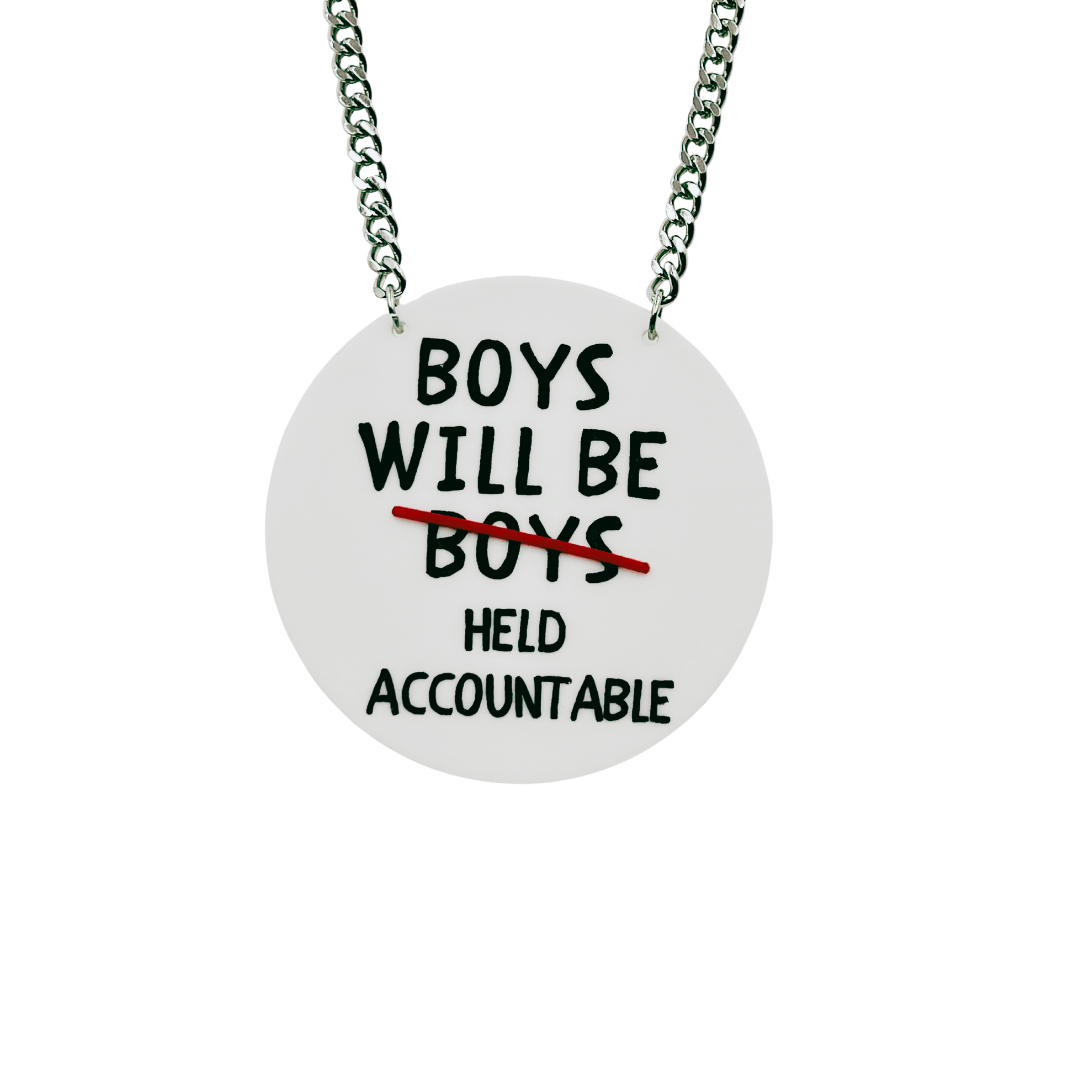 Haus of Dizzy 'Boys Will Be Held Accountable' Necklace