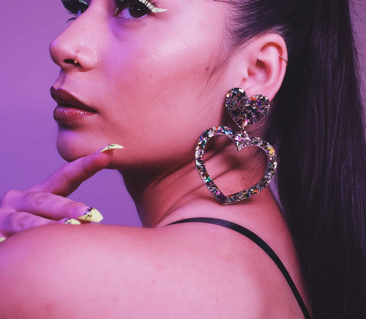 Haus of Dizzy 'Aladdin' Barbie Heart Earrings