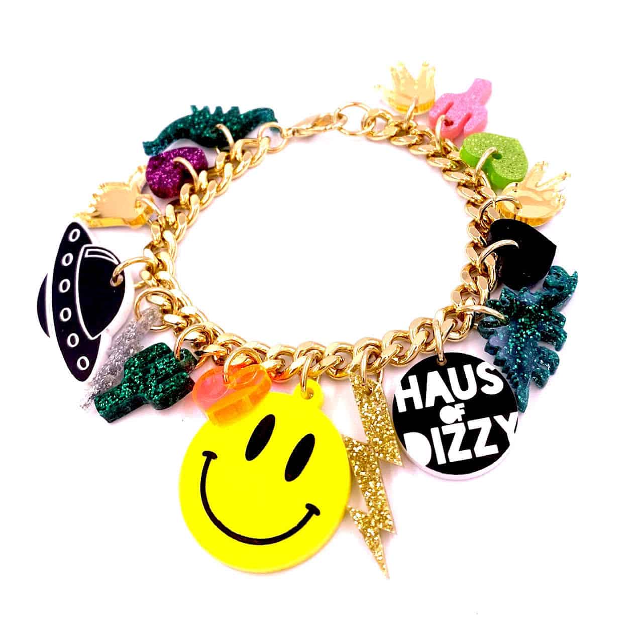 Haus of Dizzy 'Smiley' Charm Bracelet